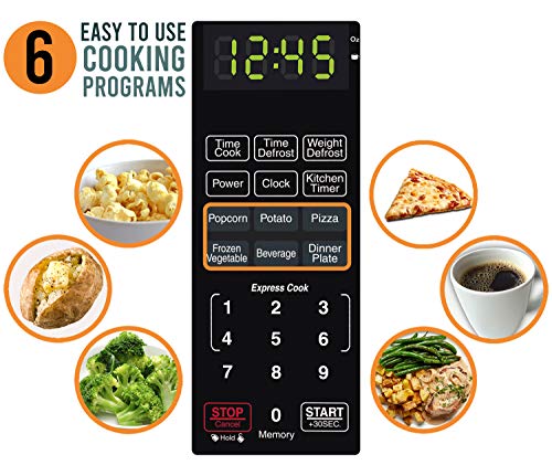 Farberware Classic Microwave Oven, 0.7 Cu. Ft., 700-Watt, With Child Lock, Brushed Stainless Steel #TOP6