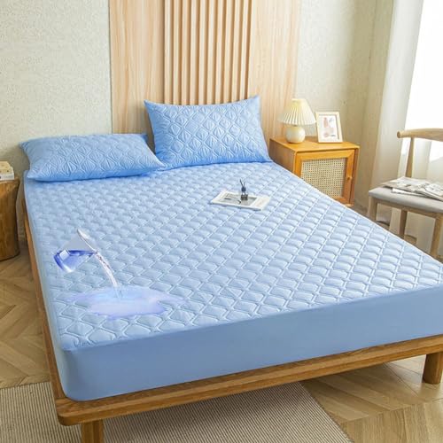 Protège-matelas imperméable lavable en machine jupe extra profonde - 2