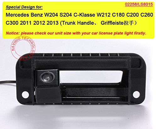 Image of HD Color CCD Waterproof Vehicle Car Rear View Backup Camera, 170 Viewing Angle Reversing Camera for Mercedes Benz W204 S204 C Class W212 C180 C200 C260 C300