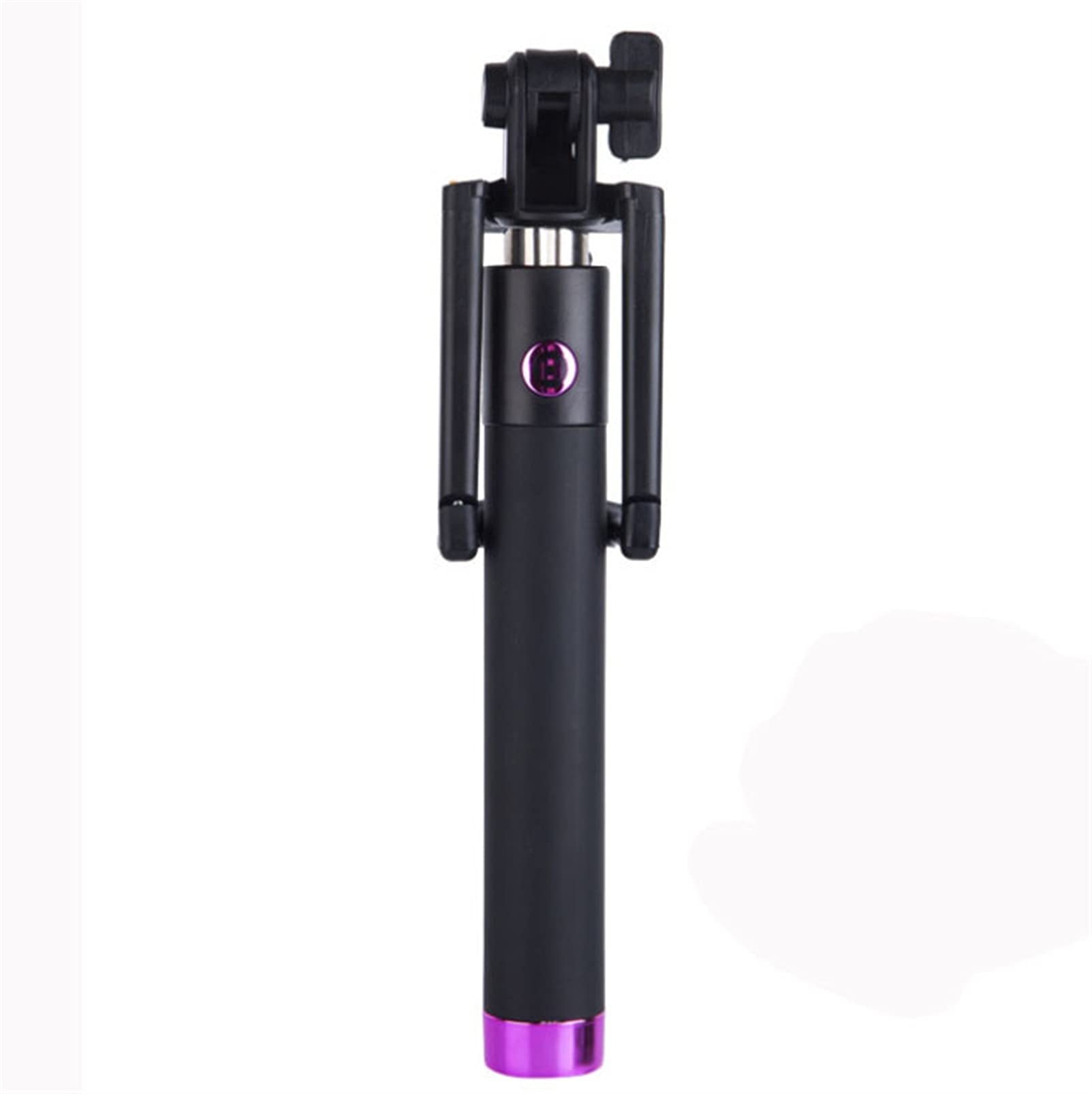 SCRUBY Bastone per selfie portatile estensibile monopiede auto-palo palmare cablato per iPhone (BK)
