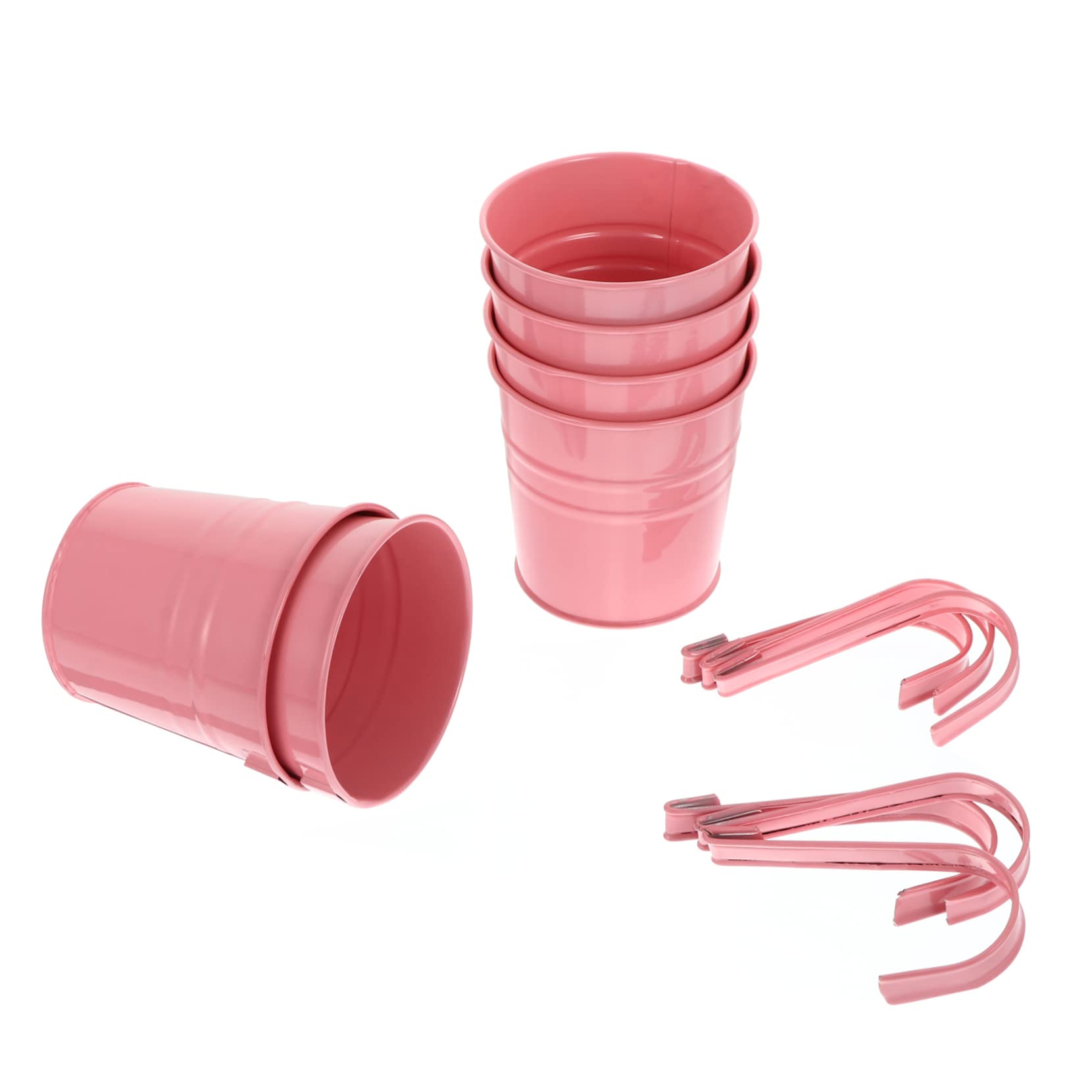 POPETPOP Porte-Fleurs Suspendu en Fer Rose 6 Pièces Décoratif