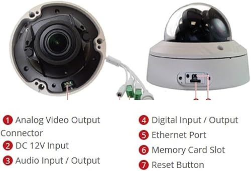 Miniatura 2 de ACTi Cámara domo con zoom para exteriores A811 de 4MP con SLLS, lente de zoom 5X, f2.0.276-0.531 in/F1.6 (HOV: 104°-29°), enfoque automático,