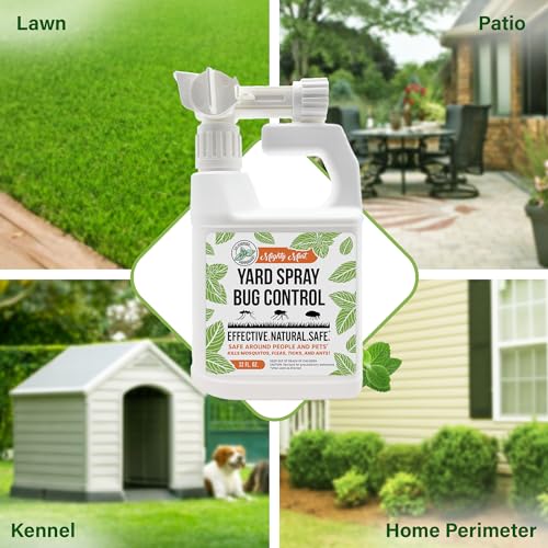 Mighty Mint Peppermint Oil Lawn & Yard Bug Control Spray – Natural Outdoor Pest Repellent for Fleas, Ticks, Mosquitoes, Ants, and More – Plant-Based, Extra-Strength Formula – 32 oz (Pack of 2) - Image 4