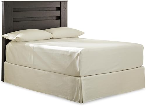 Signature Design by Ashley Brinxton - Cabecera moderna y contemporánea en paneles, tamaño matrimonial, color carbón