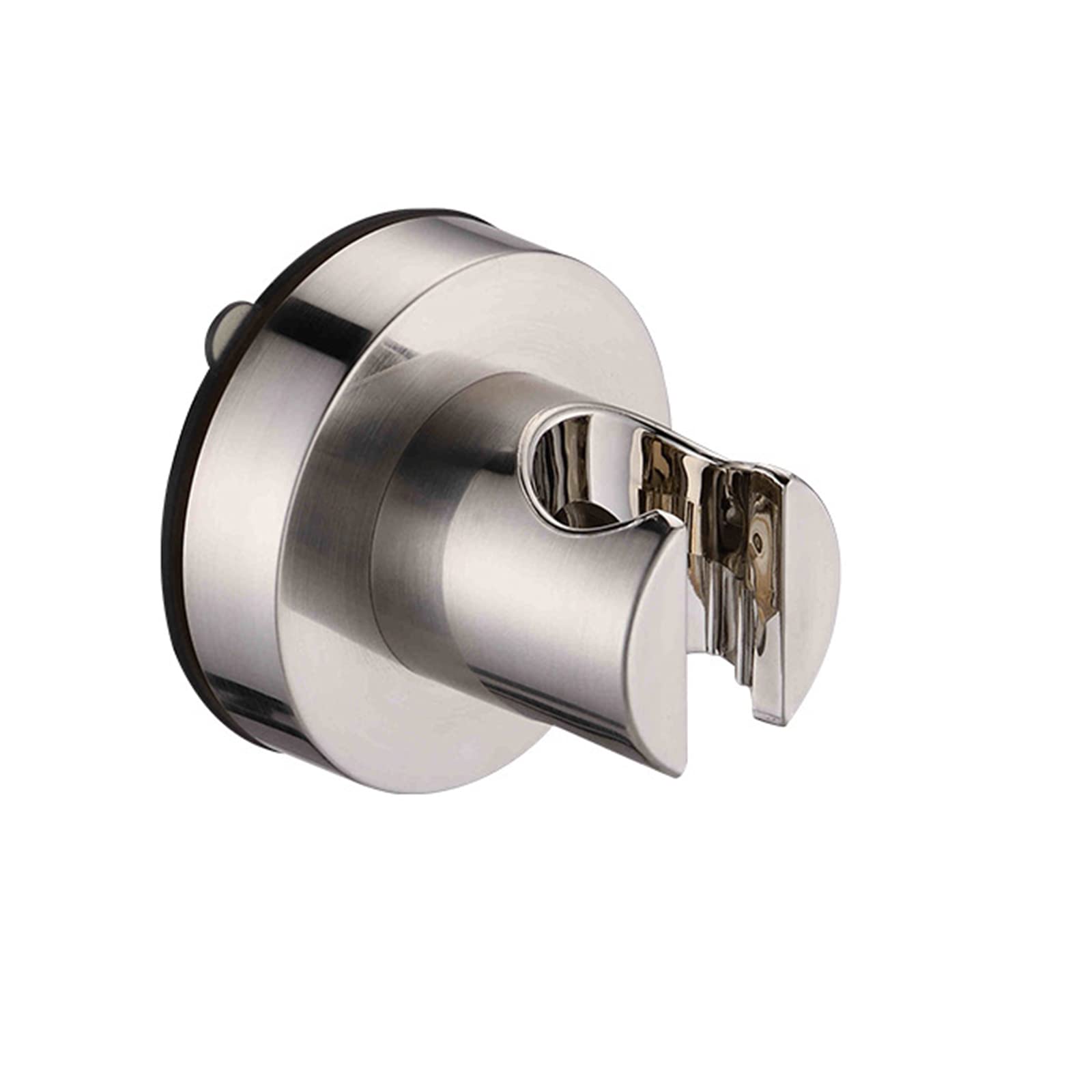 AKAZI Duschkopfhalter, an der Wand montierter Handbrausehalter, Saugnapf-ABS-Duschkopfhalter, wiederverwendbarer Duschkopfhalter ohne Bohren, gebürstet (gebürstet)