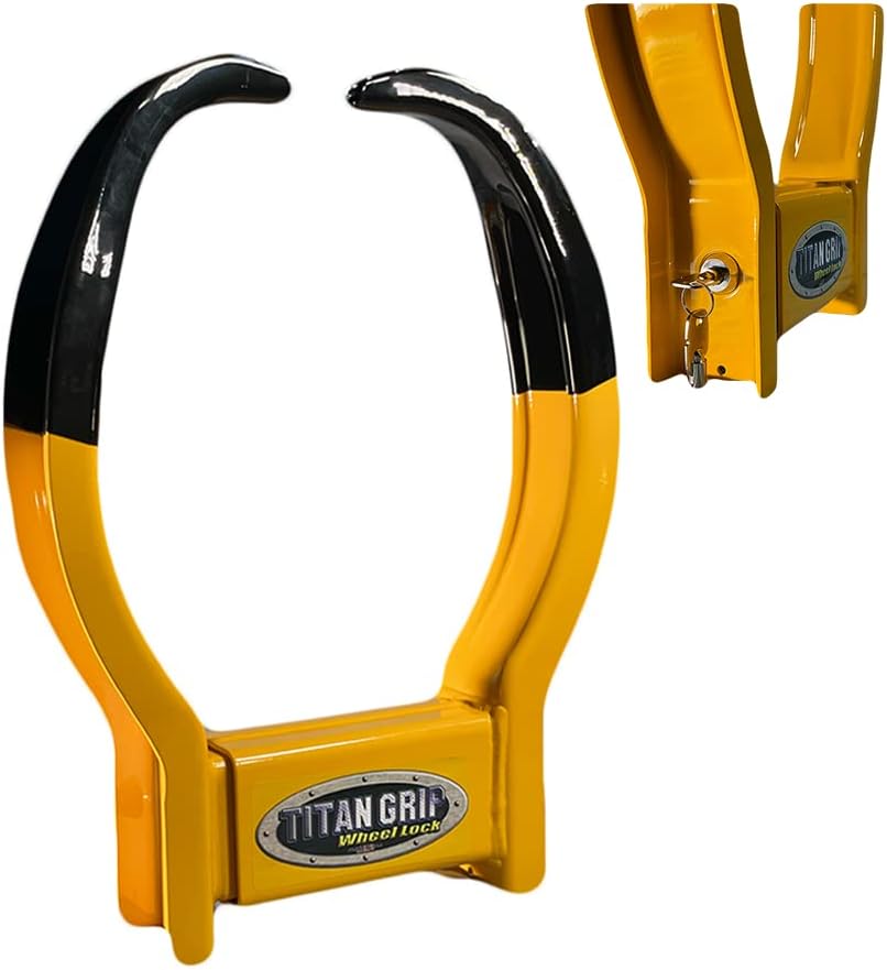 Titan Grip Wheel LockHeavy Duty Anti Theft Wheel Lock