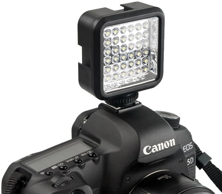 AECAM - Wansen W36 LED Video Light Lamp lighting 6500K DС 3.7V 36 LEDs for NIKONs Canons DV СаmсоrԀеr Camera