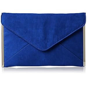 SwankySwans Louis Suede Slim Envelope Party Prom Clutch Bag Koppeling