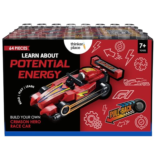 Image of Crimson Hero | F1 Pull Back | STEM Learning: Learn About Potential Energy | Educational Toy for Kids 7+