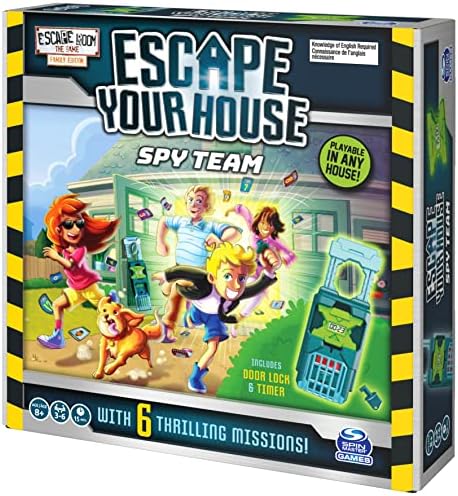 Escape Room The Game, Escape Your House: Spy Team Fun Strategy Family Board Game, for Kids Aged 8 and up 7 51MMnkk5UIL. AC