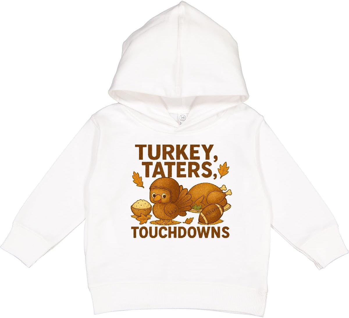 inktastic Thanksgiving Football Turkey Toddler Hoodie
