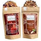 Mrs. Tea Weihnachtstee: Lichterzauber Früchtetee und Sweet Chai Choco, loser Tee, je 100 gramm, Ohne Zuckerzusatz, vegan, Laktosefrei, handverpackt
