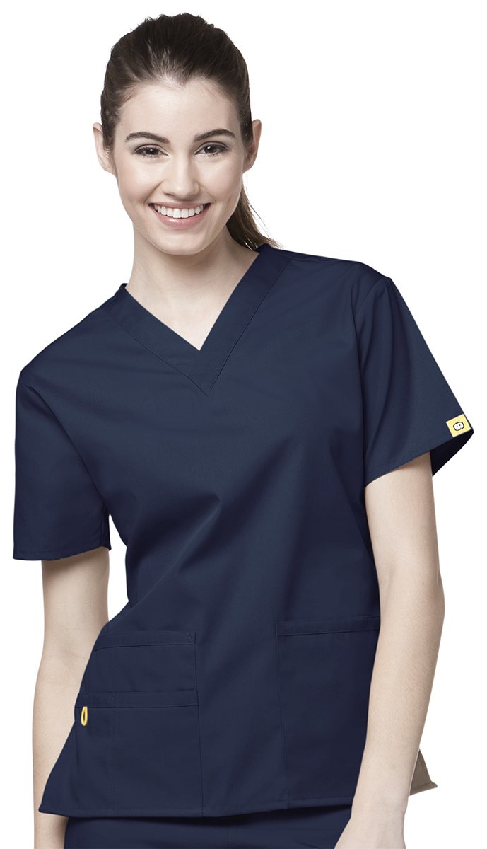Women's Origins Bravo Scrub Top (Navy, XXX-Large)