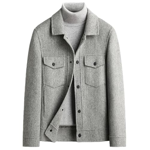 Veste en cachemire homme pour l'automne - Manteau de ville décontracté et chaud