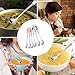 6 Pack Stainless Steel Coffee Spoon Ceramic Handle Teaspoon Sugar Ice Cream Desert Spoon Stirring Soup Tableware