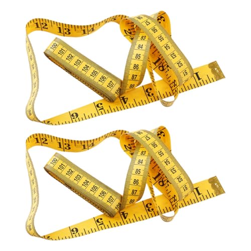Cinta métrica flexible amarillo 3 metros doble cara 2 piezas