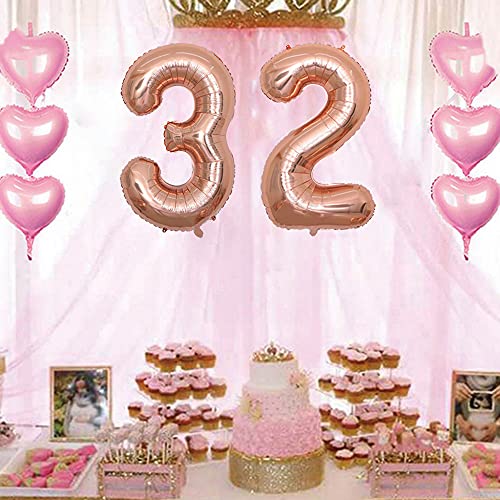 2 Numero di Palloncini 32, Numeri 32 Anni