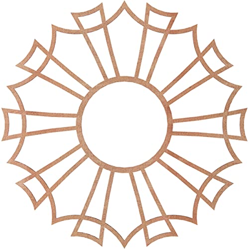 Image of Ekena Millwork 32 inchOD x 11 1 /4 inchID x 1 /4 inchT Augustus Wood Fretwork Pierced Ceiling Medallion, Cherry