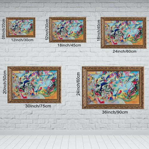 Art posters Kandinsky Composition 7 déco peintures art mural 50x75 - 2