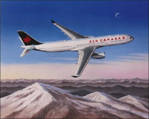 Air Canada Airbus, by Mike Machat - 340 Artist Proof from Limited Edition