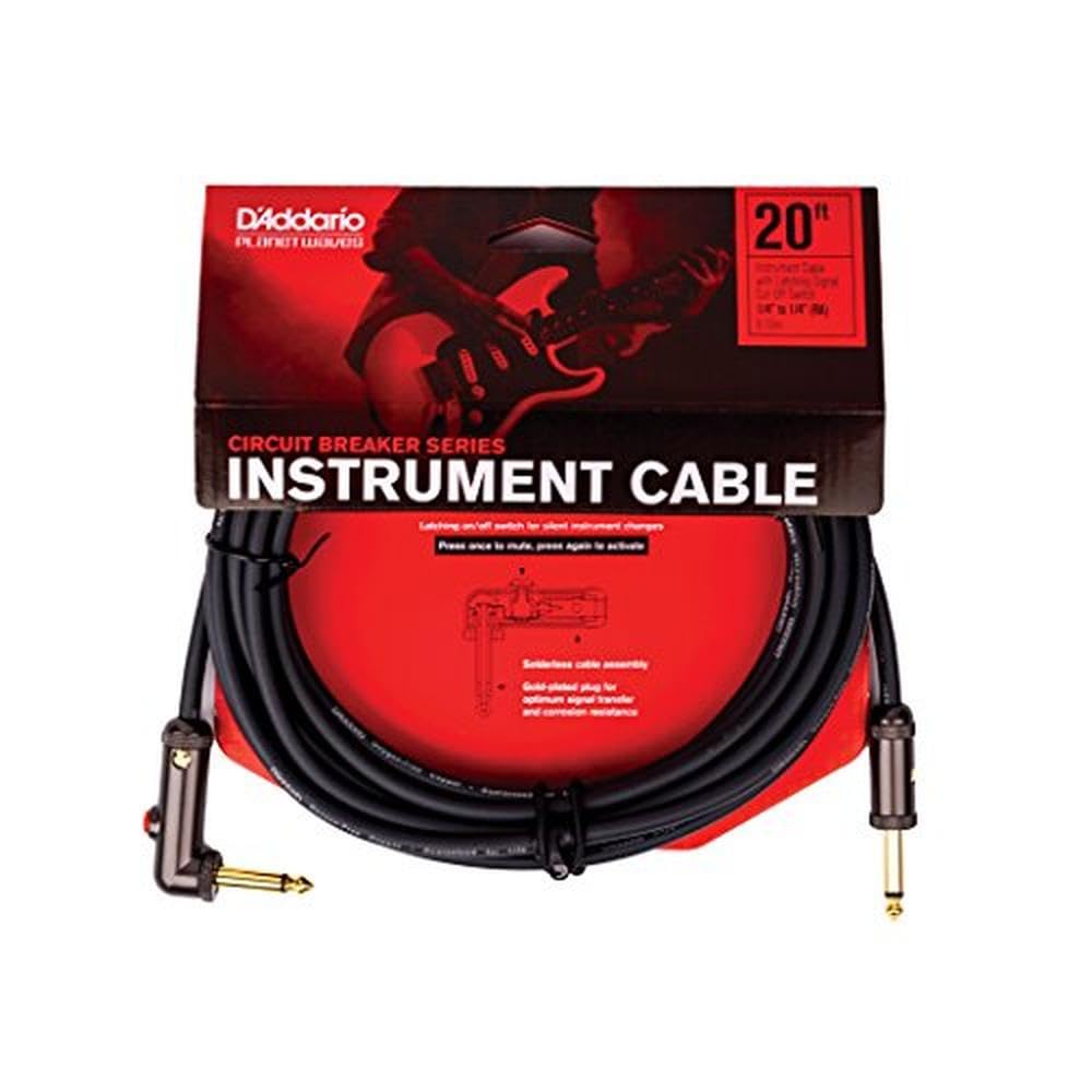 D 'Addario pw-aglra-20 20 ft LS Instrument Kabel mit Latching geben, Schalter/rechts Winkel Stecker