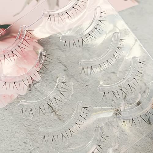 Ultra Thin Luxurious 5 Pairs V Shape Lower Lashes Set Bottom False Eyelashes Short Under Eye Lashes Extension Natural Nude Looking Daily Makeup #TOP3
