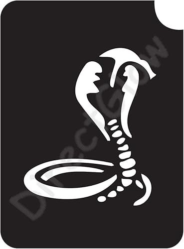 Cobra 1003Body Art Glitter maquillaje tatuaje stencil- 5Pack