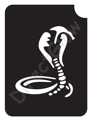 Cobra 1003 Body Art Glitter Maquillaje Tatuaje Stencil - Paquete de 5