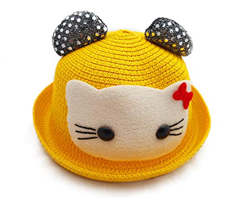 Image of VRITRAZ Baby Boy's and Girl's Kids Children Cute Printed Cartoon Gift Summer Fancy Dress Straw Fasion Hat Cap 1