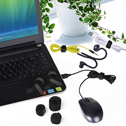 Avantree Cable Management Set: 50 Pcs Cable Ties Straps Cord Organizer (Pack Of 1) And 12 Pcs Durable Adhesive Cord Holders Cable Clips (Pack Of 1) For Headphones Phones Electronics Pc Wires #TOP2