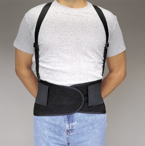 Back Support, L, 38in to 47in, Black