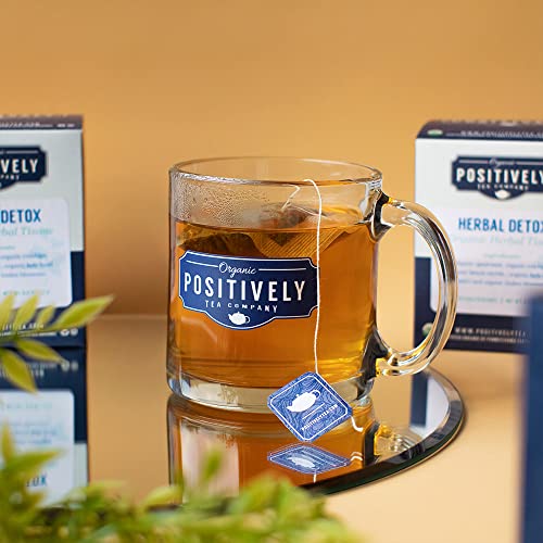 Image of Organic Positively Tea Company, Spearmint & Rosehip Herbal Tea Bags, Naturally Caffeine Free, 20 Count