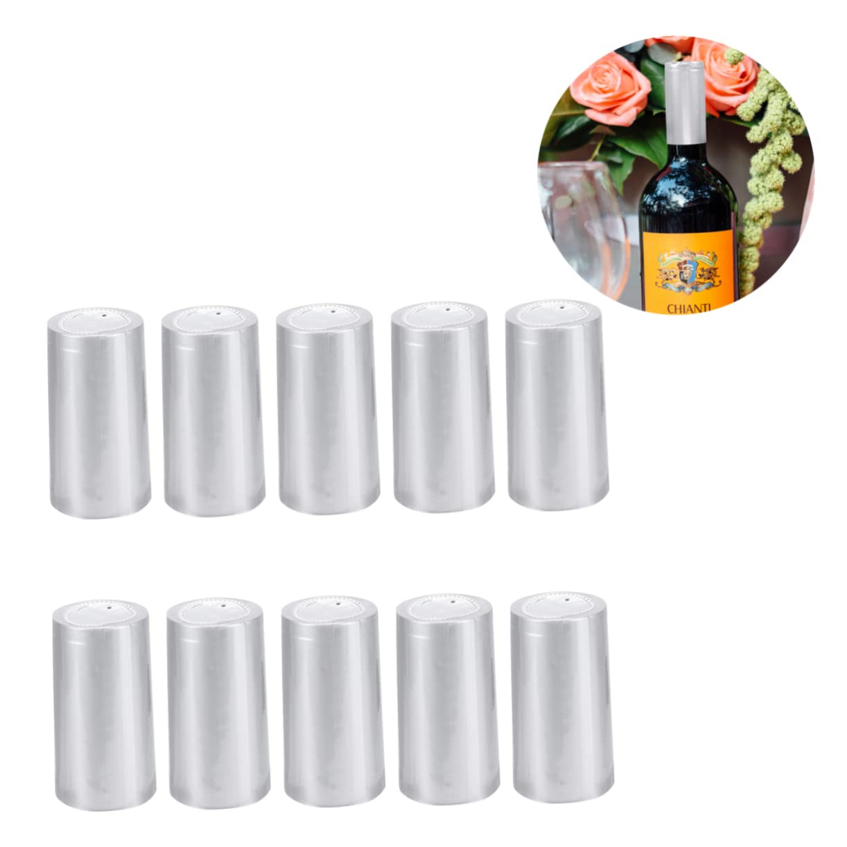 BEBEMOKO Red Wine Bottle Sealing Film 30mm Heat Shrink Cap Bottle Capsules Stopper Easy to Seal