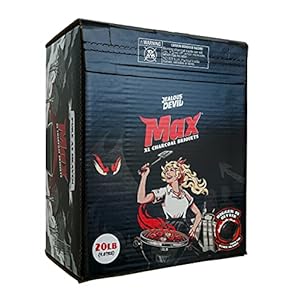Jealous Devil Max XL All Natural Hardwood Charcoal Pillow Briquets, 20lb Box