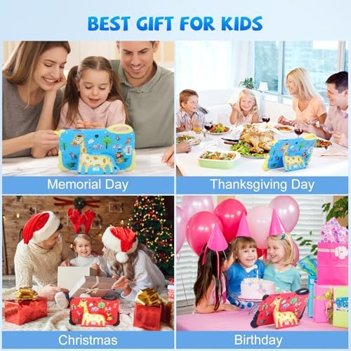 C idea Android 13 Kids Tablet, 7-inch Tablet for Toddler, 4GB RAM+32GB ROM, 1024x600 HD Screen, Parental Controls, Pre-Installed iWawa, Portable Tablets with Silicone Protective case (Red) - 4