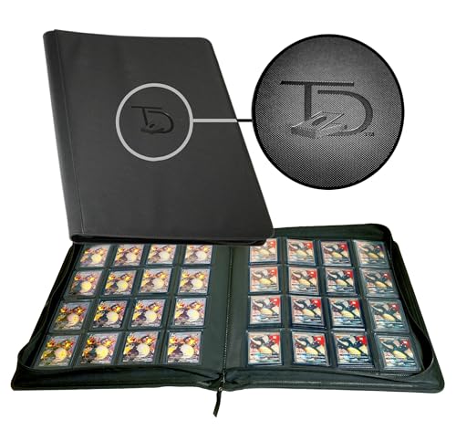 TopDeck Portfolio TopLoader 640 - Álbum de 16 bolsillos para tarjetas - Fundas de almacenamiento seguras TCG - Compatible con Yugioh, Magic the Gathering, Pokemon y más - Soporte para tarjetas