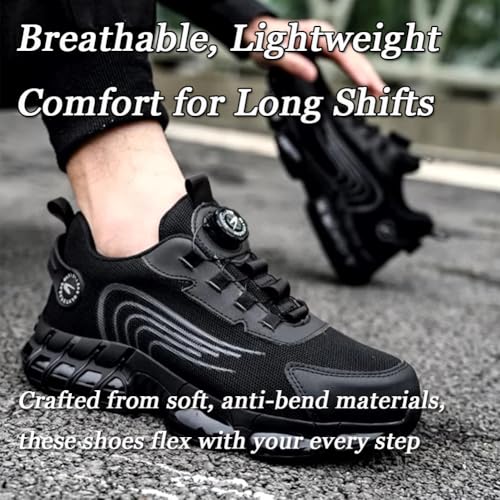 Evontiras Shoes 3 Inch Taller, Evontira Shoes for Men, Evontura Pro Trainers, No More Tying Laces, Foot Protection3