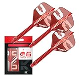 Target Darts Nathan Aspinall “ASP” K-Flex Flight & Shaft System, Red | No.6 Kflex – Medium (33mm) All-in-One K Flex Flights und Shafts, professionelles Dartzubehör