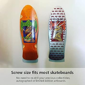 Hikeen Skateboard Wall Mount Skateboard Hanger for Skateboard Deck Display and Storage, Floating Effect