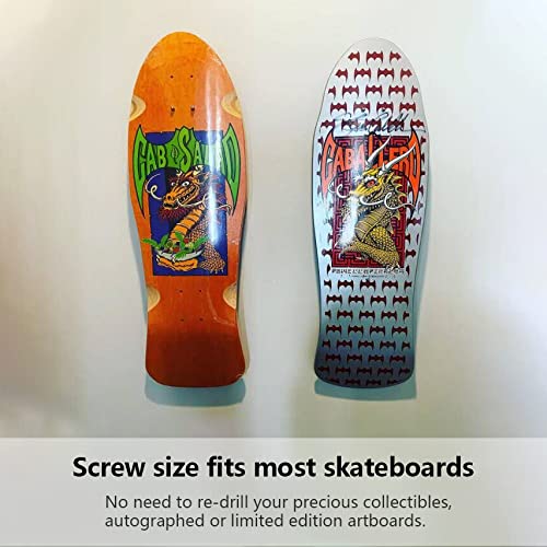 Hikeen Suporte de parede para skate para exibição e armazenamento de deck de skate, efeito flutuante