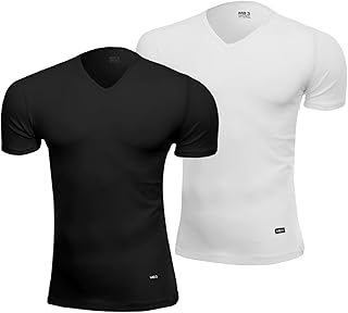 MB3 Mens Half Sleeves V-Neck T-Shirt Set of 2 Pieces Half Sleeves V-Neck T-Shirt (pack of 1)