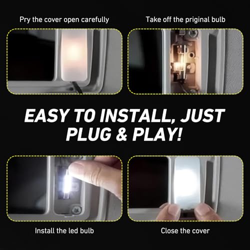10 unidades bombillas LED para espejo de coche 12V miniatura 7