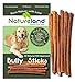 Natureland 6" Bully Sticks Standard Thickness - All-Natural, Free-Range, Grass-Fed, 100% Beef Dog Chews (6" Standard Thickness - 10 Pack)