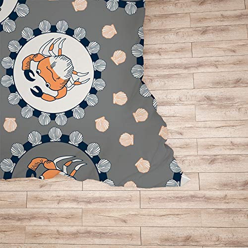 Funda de edredón para cama de matrimonio con conchas marinas 6