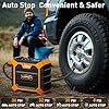 Tire Inflator Portable Air Compressor DC 12V Air Compressor Portable with Digital Pressure Gauge Air Pump for Car Tires - Car Accessories Bike, Motor (Orange) #2