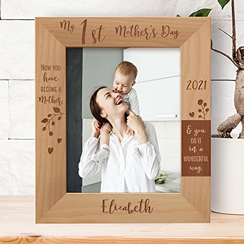My 1st Mother's Day Personalized Wooden Frame 8