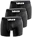 Produktbild Levi's Herren Boxershort Print Limited Black Edition 3er Pack - Black New One - Gr. S