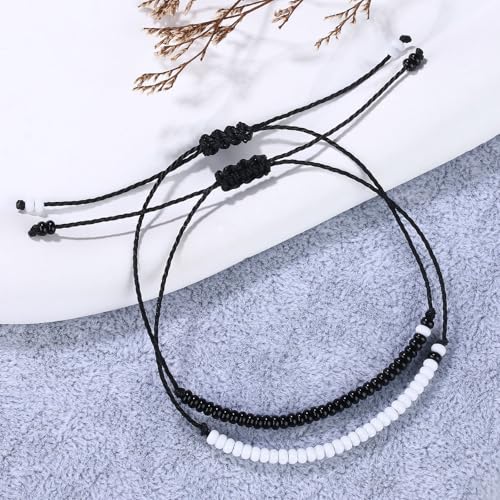 Pulseras para parejas y mejores amigos Yin Yang miniatura 2