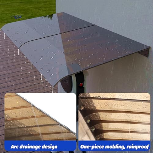 Auvent d'extérieur robuste de 60x250cm pour stopper les infiltrations de pluie