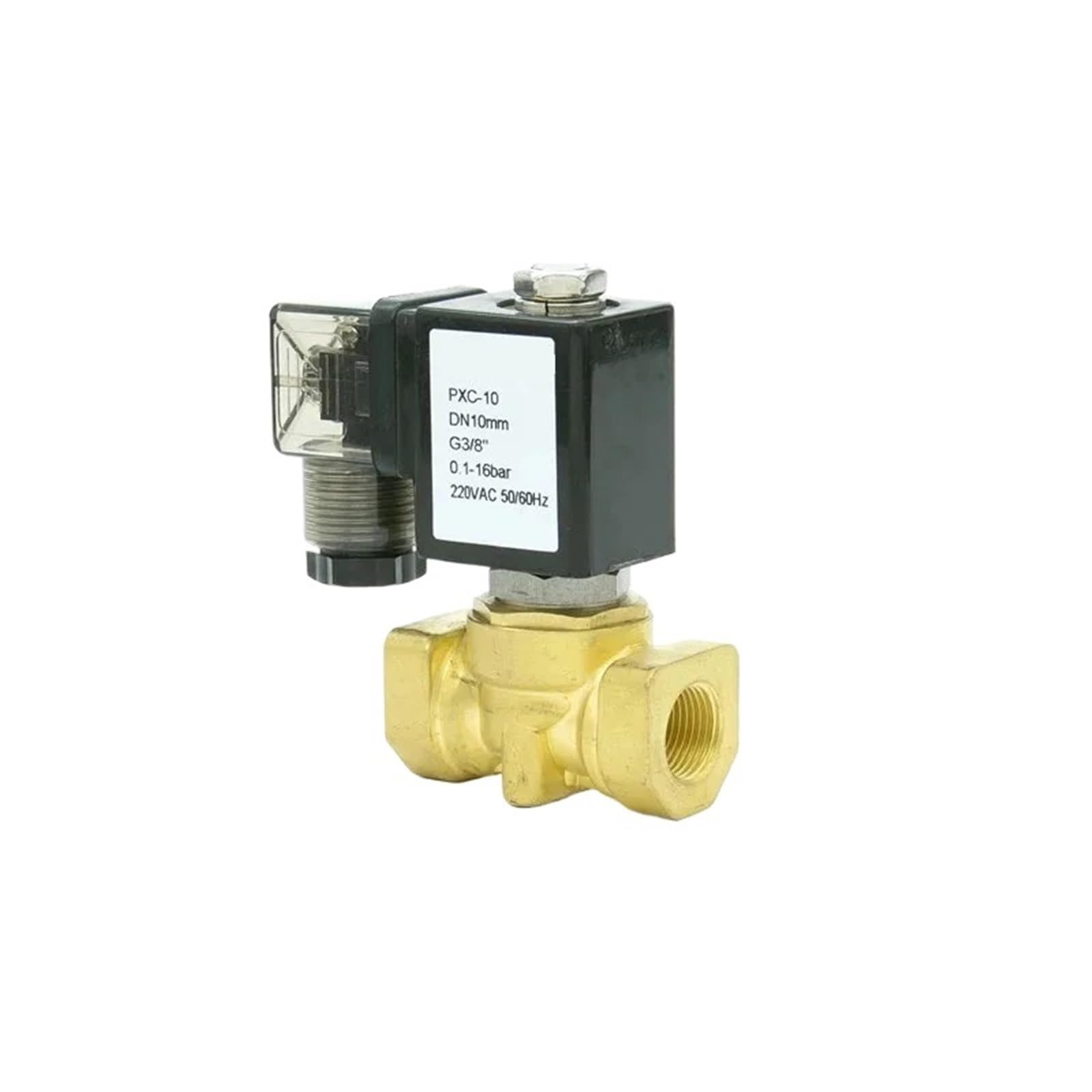 2 Way Compact Brass Normally Closed Solenoid Valve(1/2",DC 12V)